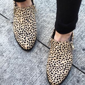Sole Society Birch Leopard Animal Ankle Booties 6